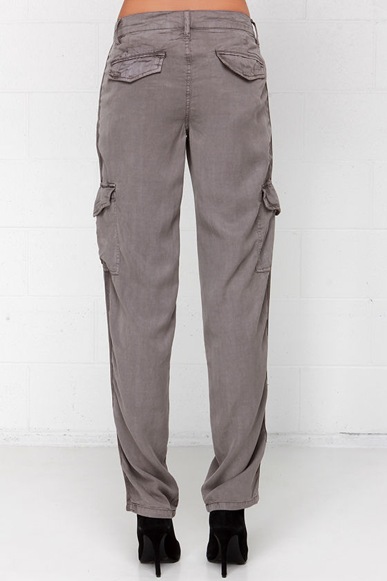 grey cargo pants womens