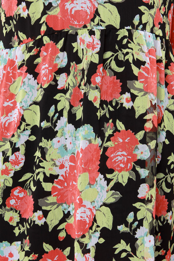 Volcom Rosebud Dress - Babydoll Dress - Floral Print Dress - $49.50