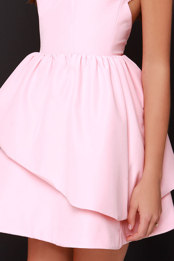 Keepsake Last Stand Dress Backless Dress Peach Dress Blush Dress