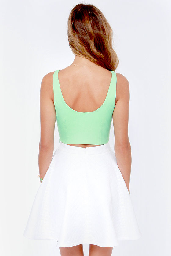Sexy Crop Top Mint Green Top Mint Top 32.00