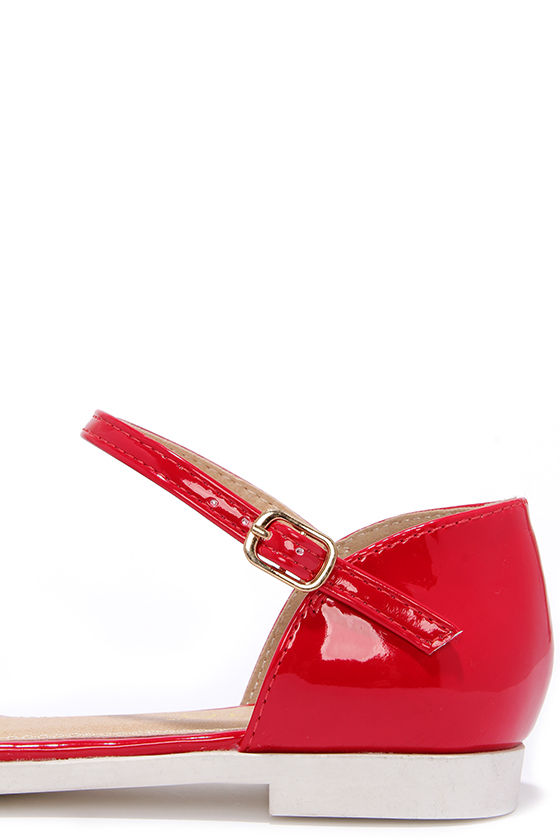 pointed ankle flats