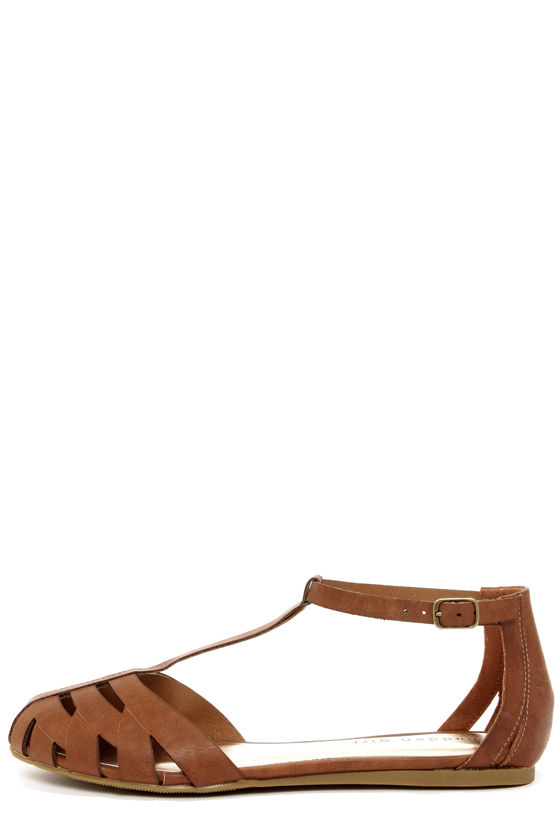 Madden Girl Stunt Brown Sandals Flat Sandals 39.00