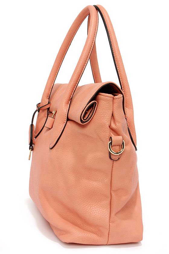 Chic Peach Handbag Peach Bag Peach Purse 39.00