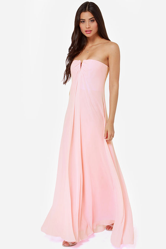 light pink maxi