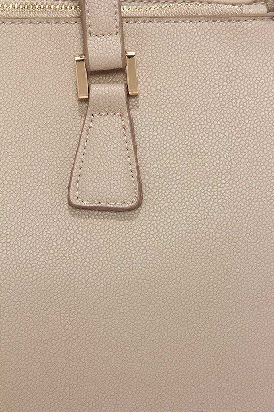 Chic Taupe Purse - Taupe Handbag - Vegan Leather Purse - $45.00