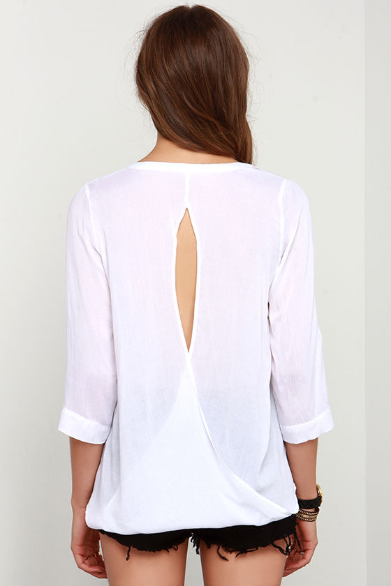 Ivory Top ButtonUp Top White ButtonUp Top 42.00