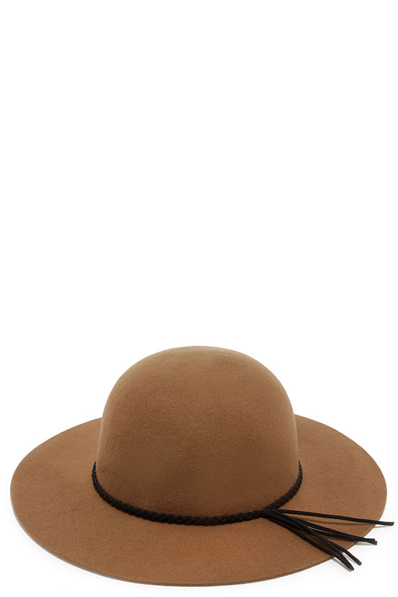 Light Brown Hat Wool Hat Floppy Hat 28.00