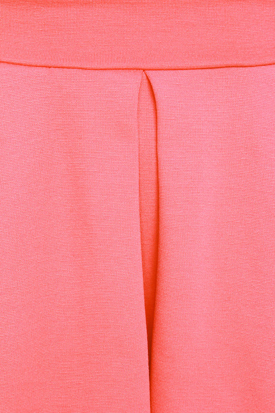 CORAL STRAPLESS ONESIE