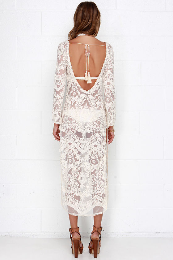 Lace CoverUp Cream CoverUp Embroidered CoverUp 68.00