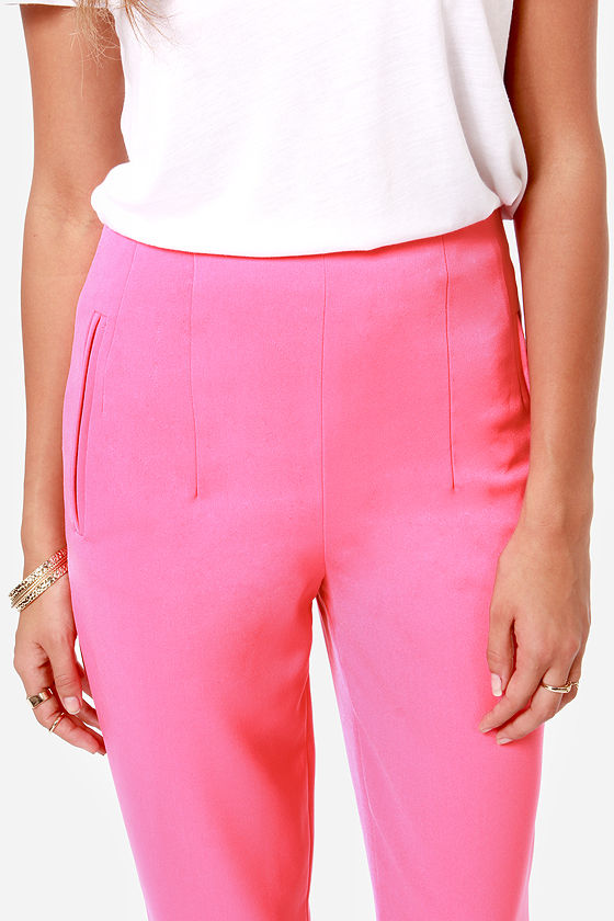 hot pink pants h&m