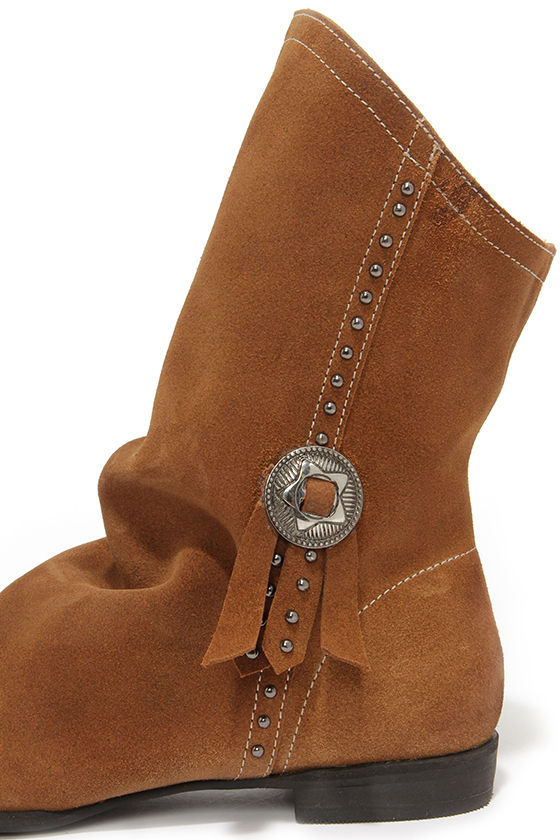 tan boots calf