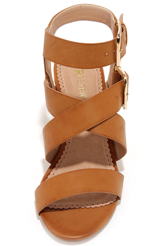 light tan heeled sandals