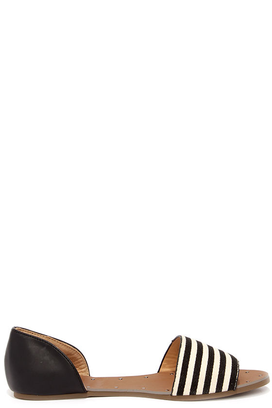cute peep toe flats
