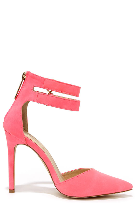 bright pointed heels