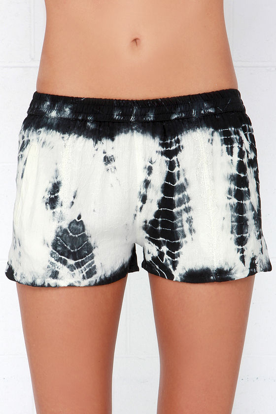 tie dye sweat shorts mens