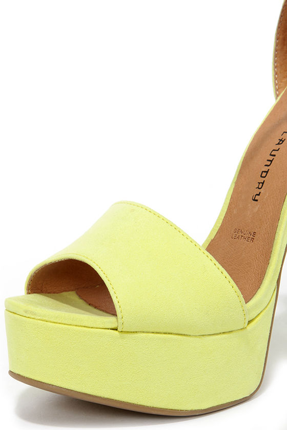 Cute Lemon Heels - Platform heels - Platform Pumps - $69.00