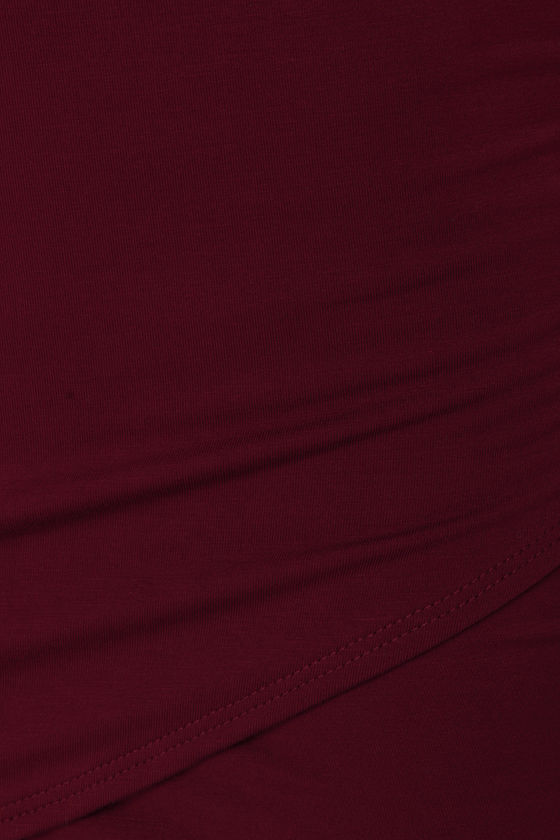 maroon tulip skirt