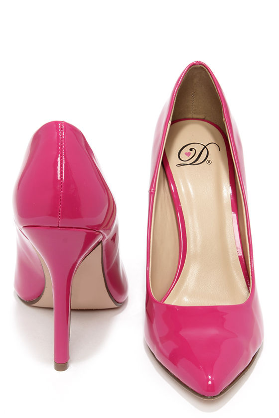 berry colored pumps