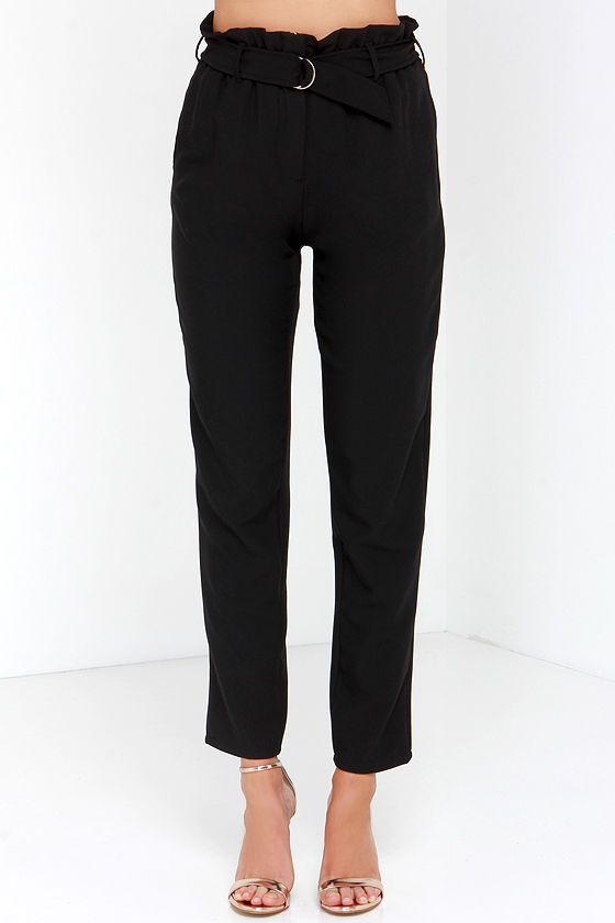 black high waisted hot pants