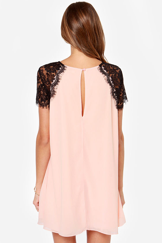 black and peach outfits