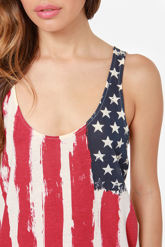 Others Follow Justice Top - American Flag Top - Tank Top - $43.00