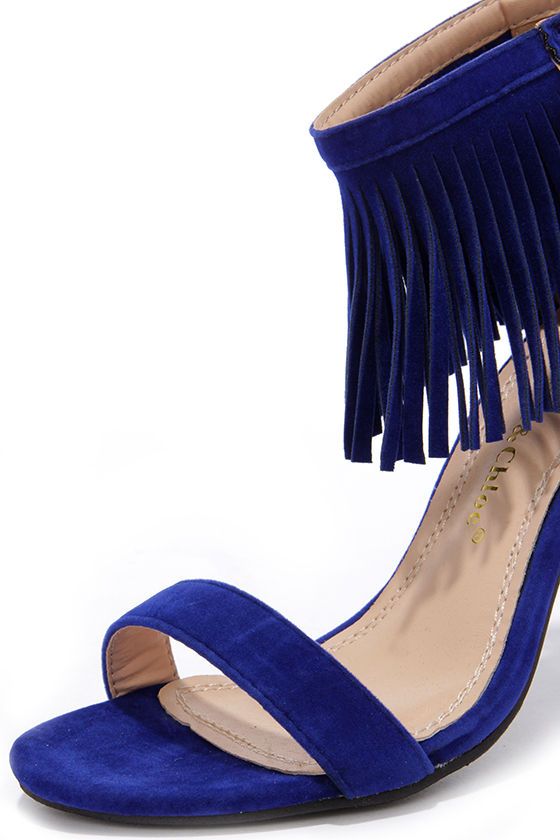 turquoise fringe heels