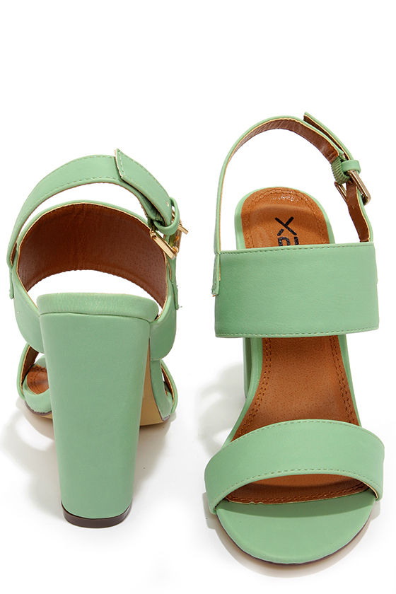 mint color sandals