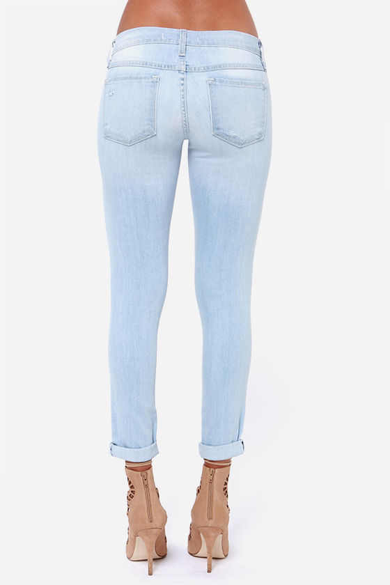 light wash skinny jeans mens
