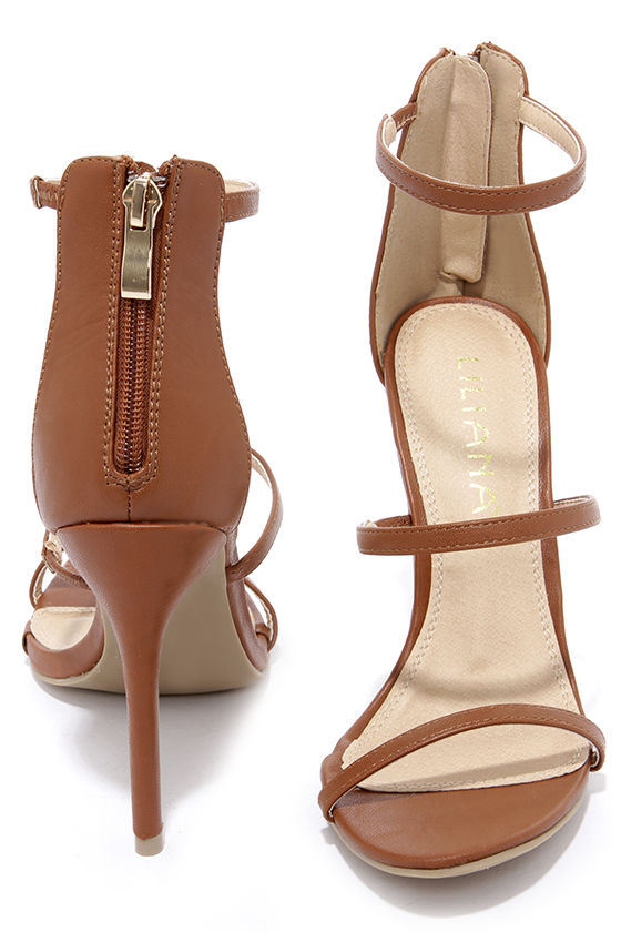 light tan heeled sandals