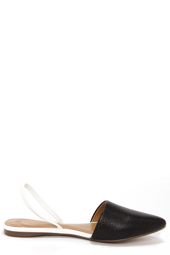 report pointed toe flats