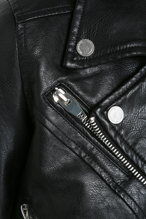 Blank NYC Ol Lady Black Vegan Leather Jacket