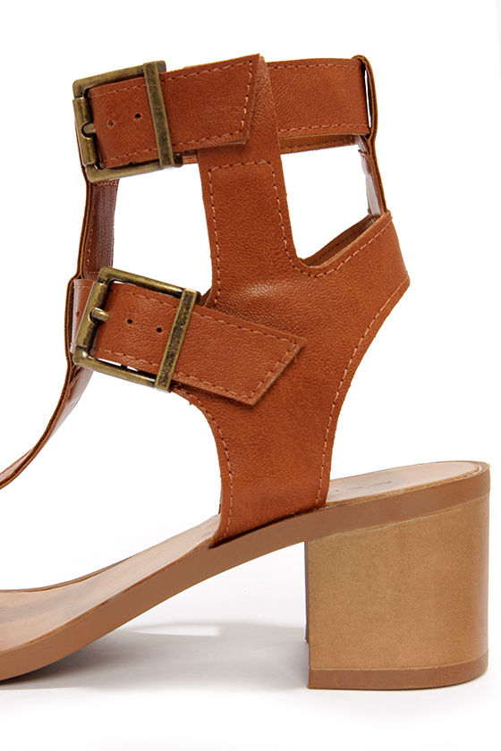 tan cage sandals