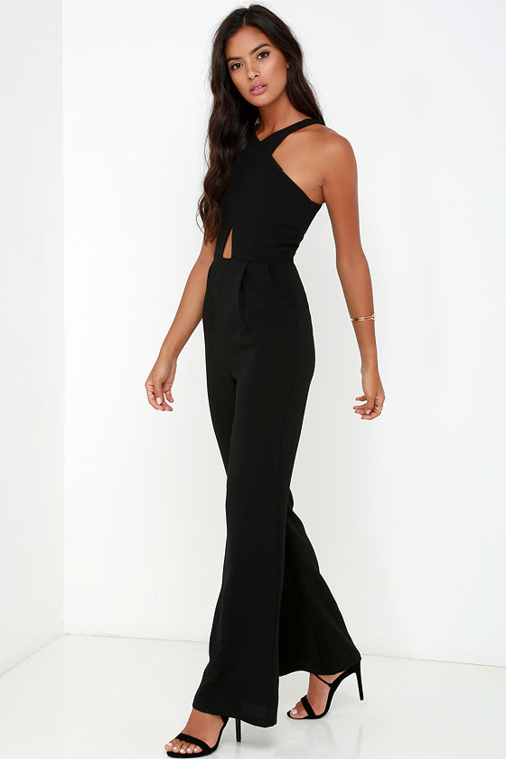 Sexy Black Jumpsuit - Cutout Jumpsuit - Sleeveless Jumpsuit - $49.00