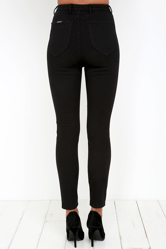 Rollas Scorpion Jeans - Black Jeans - High-Waisted Jeans - $93.00