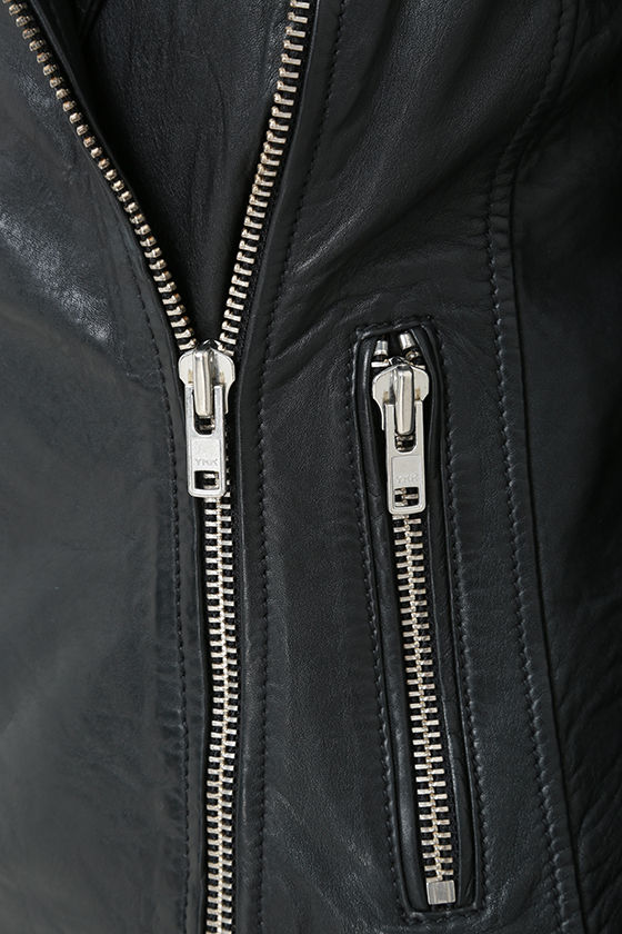 BB Dakota Benton Jacket - Black Leather Jacket - Genuine Leather Jacket ...