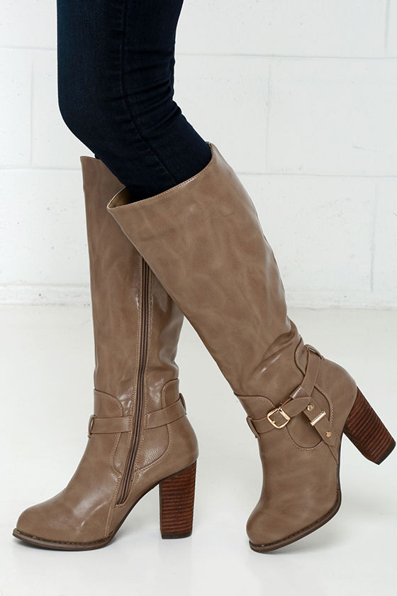 grey taupe boots