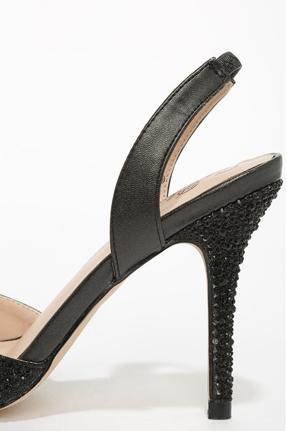 royal black heels