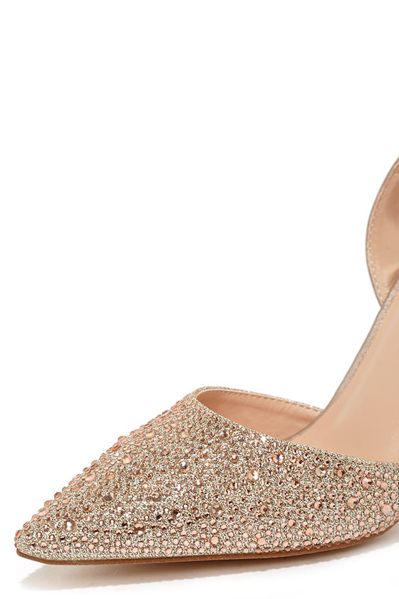 sparkle slingback heels