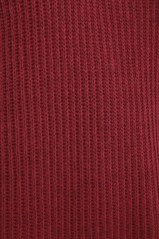 Cute Wine Red Dress Knit Dress Sweater Dress 61.00