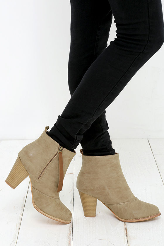cute beige booties