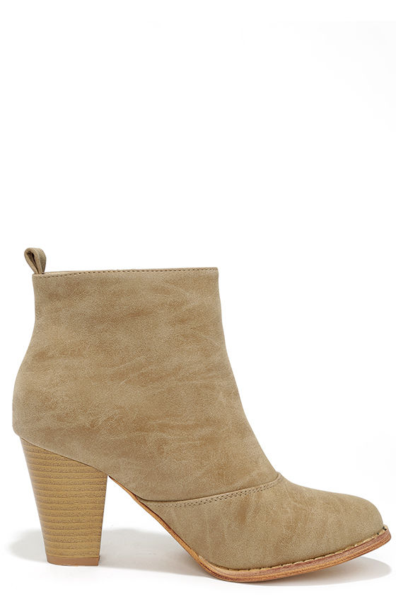 cute beige booties