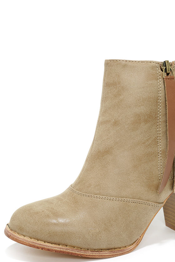 cute beige booties