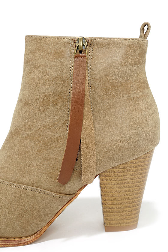 cute beige booties