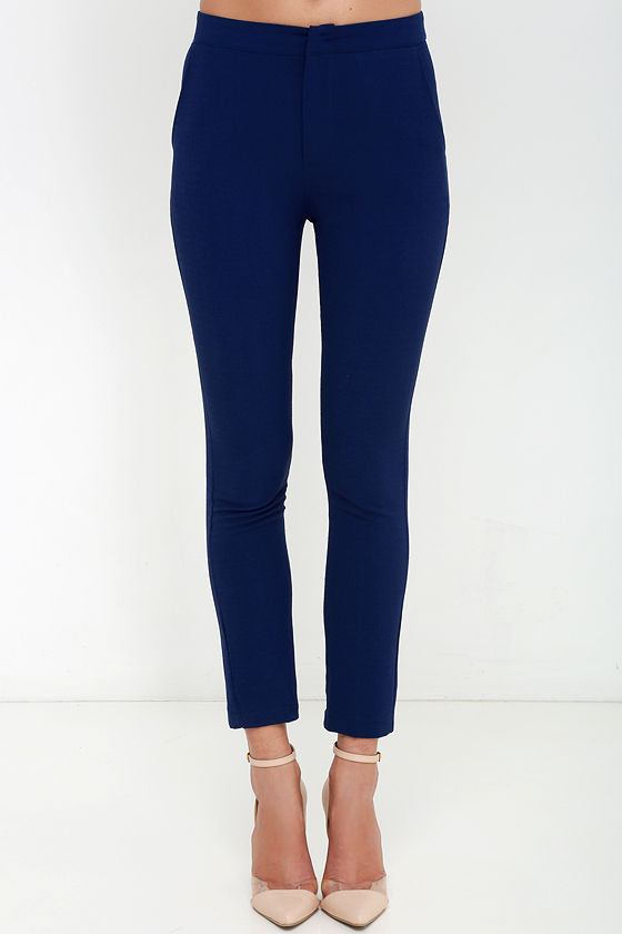 kohls navy blue pants