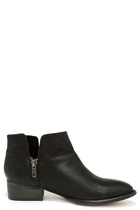 Seychelles Snare Boots - Black Leather Boots - Ankle Boots - $139.00