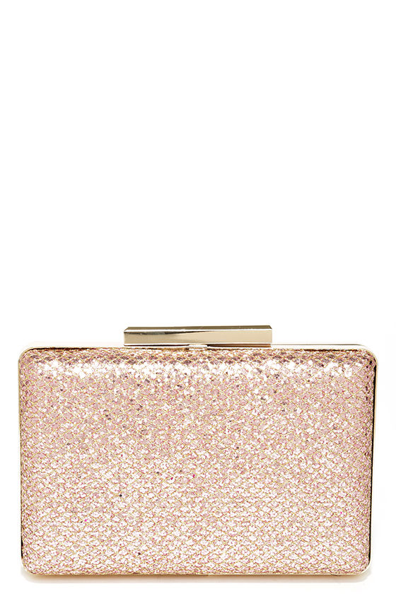 Chic Gold Clutch Glitter Clutch Pink Clutch 34.00