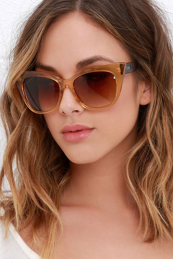 Quay Modern Love - Cat Eye Glasses - Brown Sunglasses - $45.00