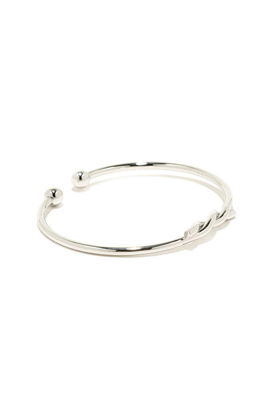 Cute Silver Bracelet - Knot Bracelet - Clutch Bracelet - $12.00