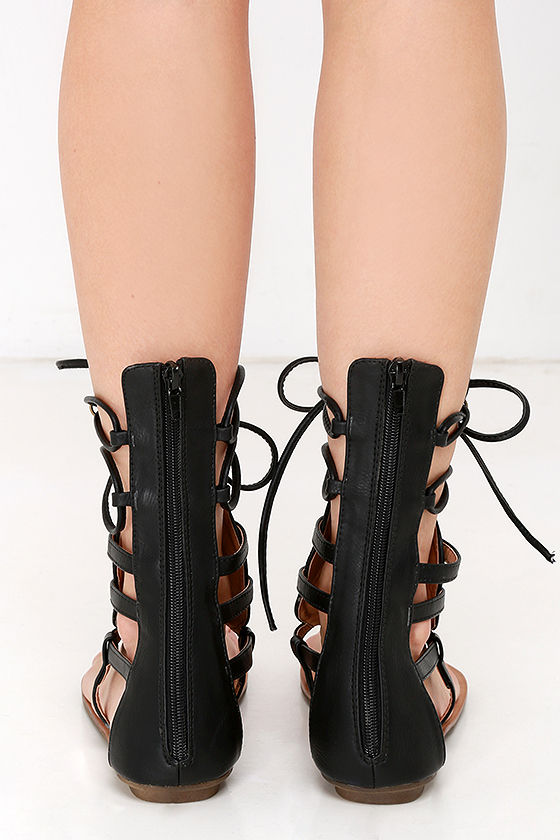 Lace-Up Thong Sandals