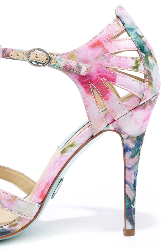 Pretty Dress Sandals - Floral Shoes - Strappy Heels - $69.00